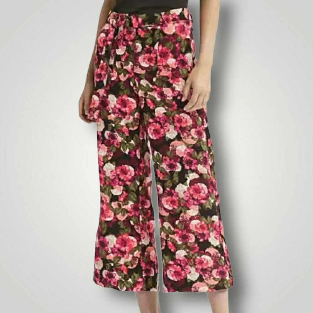 Banana Republic Mid-Rise Crop Wide-Leg Pants
